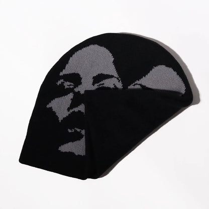 Women's Caps Image Pattern Knitted Hats For Men Casual Fashion Autumn And Winter Warm Outdoor Hip Hop Hat