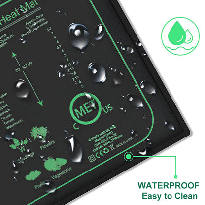 10/25/50CM Seedling Heat Mat Indoor Plants Germination Waterproof Heating Pad Propagation Clone Starter Mat EU/US/AU/UK Plug