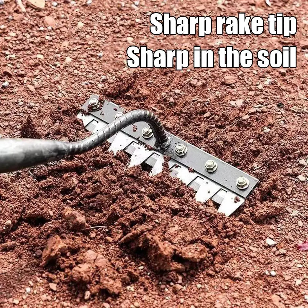 5/6/7/8 Garden Hoe Weeding Tool Digging Wild Vegetables Weeding Loosening Soil Agricultural Farm Tools Menggang Rake