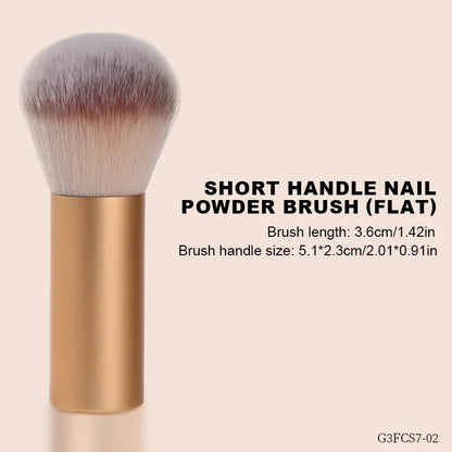 Nails Brush 3.15CM 3.6CM Popular Round Small Flower Nail Paint Gel Make Up Dust Cleaning Nail Art Dust Powder Remover Dust Brush