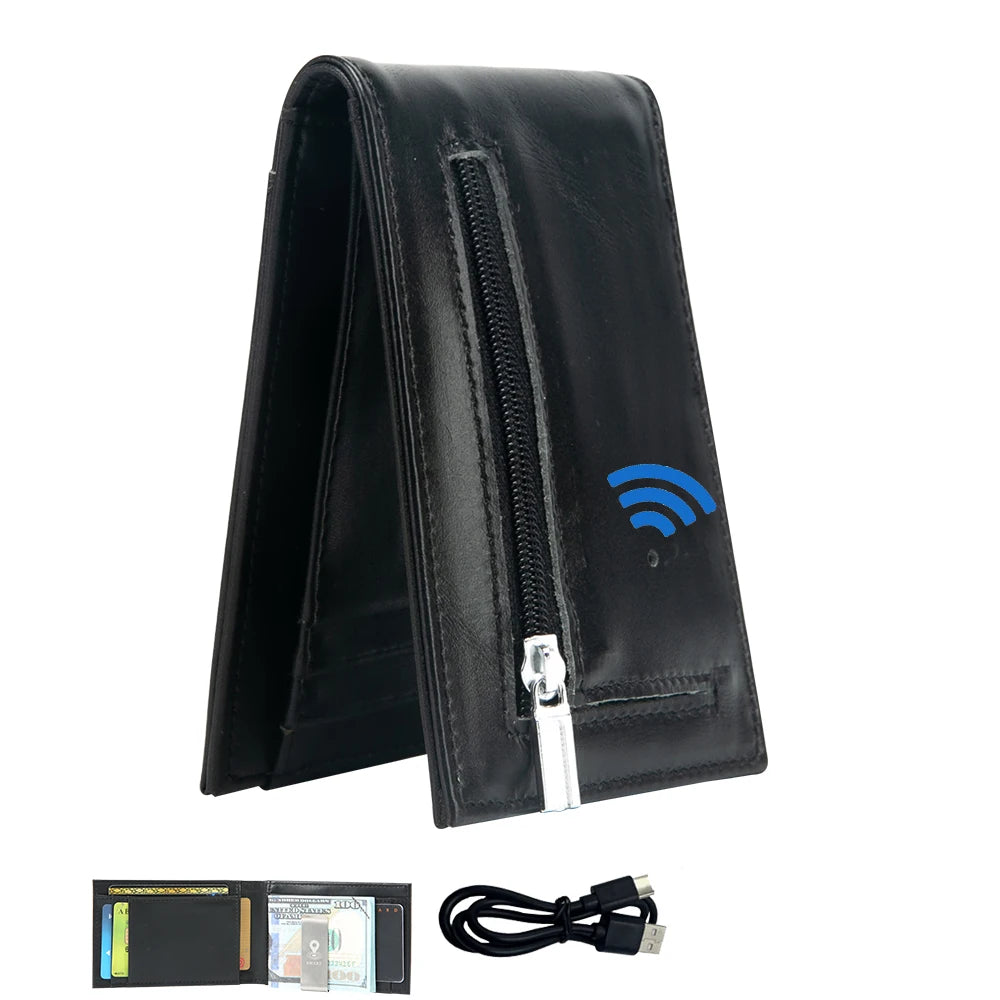 Wallet GPS Card Holder Wallet for Men Smart Card Holder  Wallet for Men With Tracking Device  FindMy for Android, Best Men  Gift