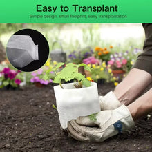 Load image into Gallery viewer, Seedling Bags 100 Pack Degradable Non-Woven Nursery Bags Fabric Seedling Grow Bags Plant Pouch For Garden Agricultural Supply
