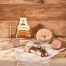 Load image into Gallery viewer, Wooden Baby Montessori Toys Musical Rattle Instruments Xylophone Percussion Sensory Rattle Toys Educational for Baby Toys Gifts
