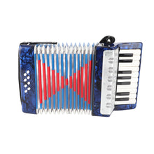 Load image into Gallery viewer, 17 Key Accordion Teaching Training Interest Cultivation Musical Instrument for Children Bass Piano Accordion Musical Instrument

