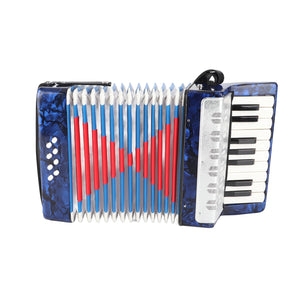 17 Key Accordion Teaching Training Interest Cultivation Musical Instrument for Children Bass Piano Accordion Musical Instrument