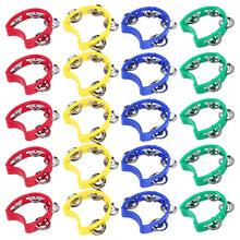 Load image into Gallery viewer, 20Piece Plastic Tambourine Musical Instruments For MINI Handheld Tambourines Percussion Rhythm Party Musical Instruments
