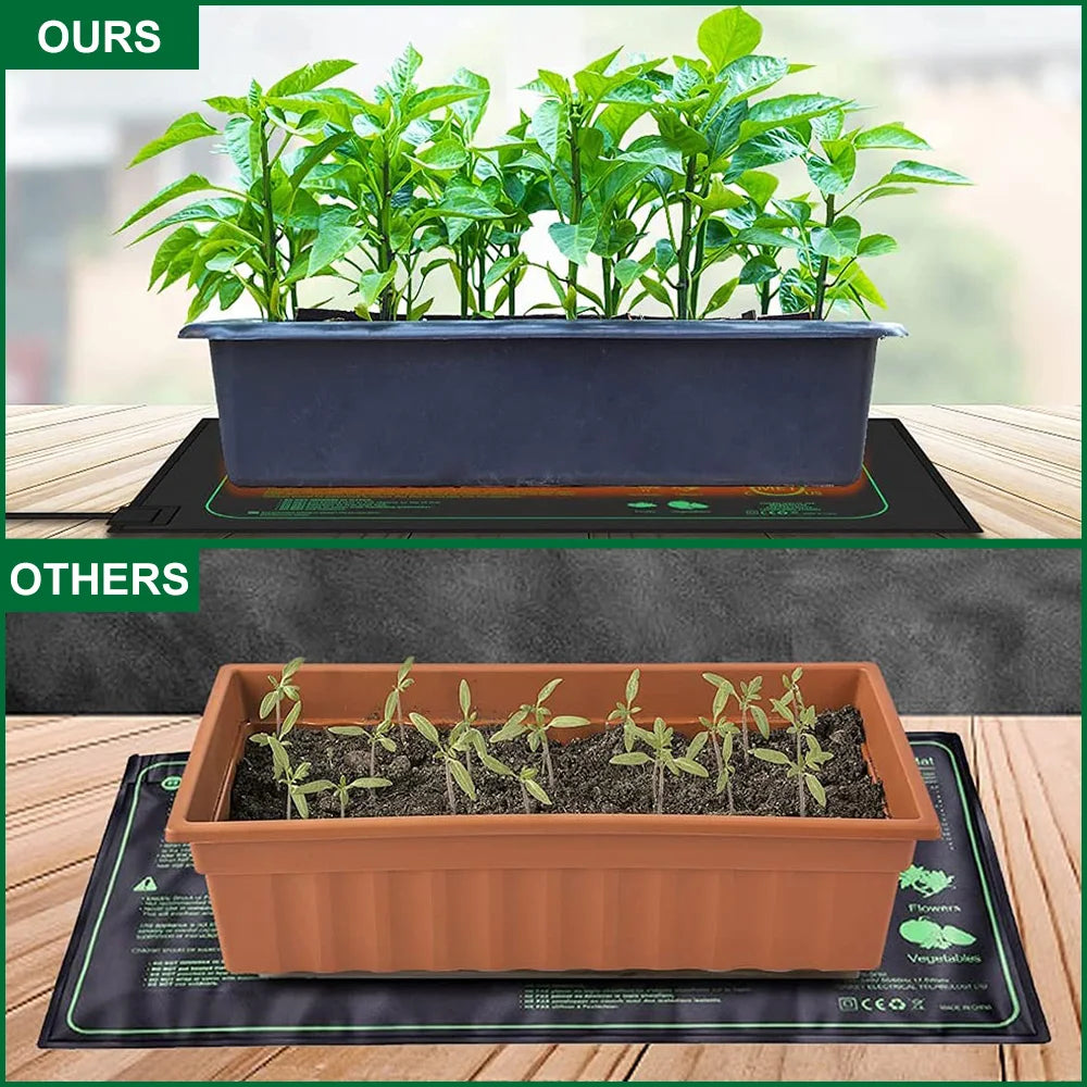 10/25/50CM Seedling Heat Mat Indoor Plants Germination Waterproof Heating Pad Propagation Clone Starter Mat EU/US/AU/UK Plug