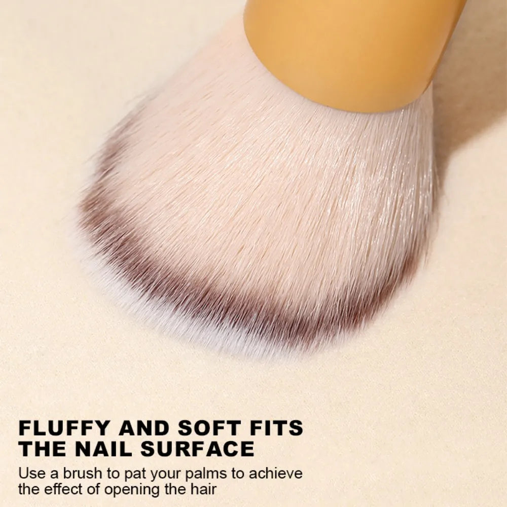 Nails Brush 3.15CM 3.6CM Popular Round Small Flower Nail Paint Gel Make Up Dust Cleaning Nail Art Dust Powder Remover Dust Brush