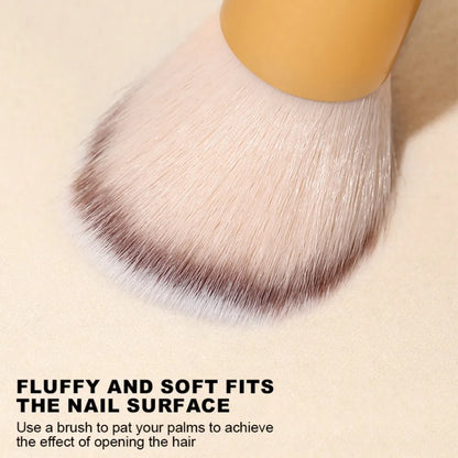 Nails Brush 3.15CM 3.6CM Popular Round Small Flower Nail Paint Gel Make Up Dust Cleaning Nail Art Dust Powder Remover Dust Brush