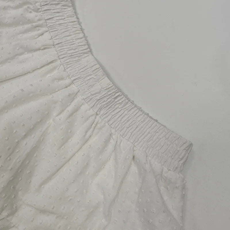 The new women's clothing in summer is a solid color high-waisted lace design sexy cake skirt skirt