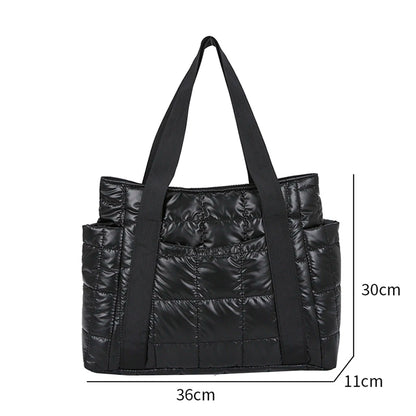 Handbags Women Bags Female Shoulder Bag Large Capacity Nylon Padded Clothing Bags Winter Bags Messenger Bags