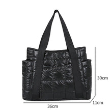 Load image into Gallery viewer, Handbags Women Bags Female Shoulder Bag Large Capacity Nylon Padded Clothing Bags Winter Bags Messenger Bags
