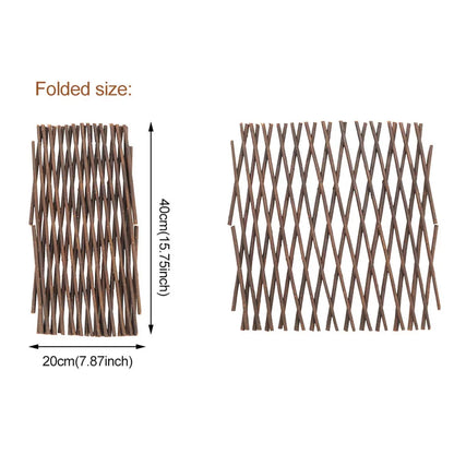 Garden Screening Expanding Trellis Artificial Leaf Privacy Fence Faux Plants Ivy Fence Artificial Faux Ivy Leaves Wooden Fence