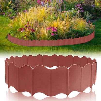 Garden Edging Borders Grass Lawn Fence Path Patio Interlocking Decorative Outdoor Barrier Landscape Edging for Yard Garden