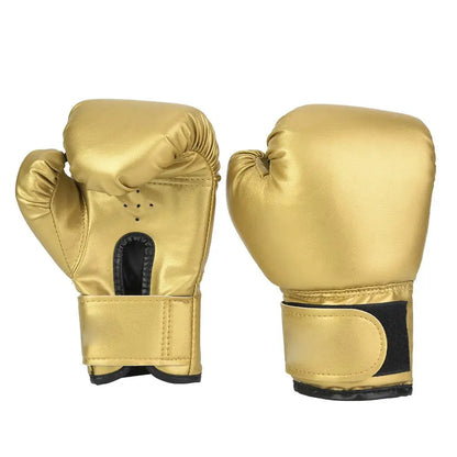 Kids Boxing Gloves Sandbag Sparring Mitts - Leather MMA Muay Thai Training Gear for Children
