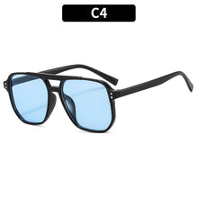 Load image into Gallery viewer, Vintage Square Sunglasses for Women Men Thick Frame Double Bridges Eyewear Female Chic Polygon Sun Glasses UV400 Shades
