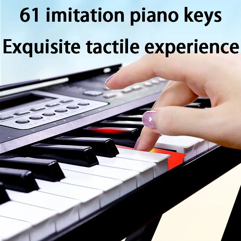 61 Keys Electronic Piano Professional Adult Children Beginner Keyboard Instrument Portable Electronic Organ Musical Synthesizer
