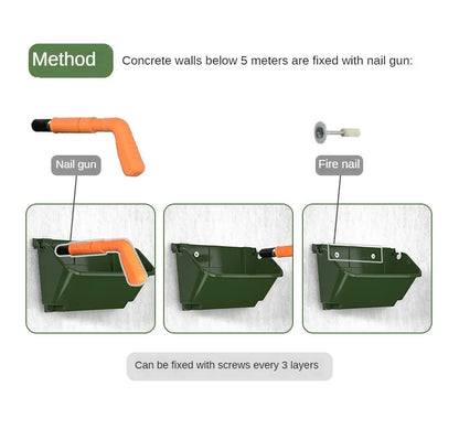 Garden Plant Walls Flower Pots Enclosures Hanging Plastic Containers Horticultural Flower Beds Vertical Greening Planting Boxes