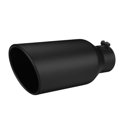 Universal Exhaust Tip 3inch Inlet 5inch Outlet 12inch Length Tailpipe Anti-Corrosive Car Straight Exhaust Tail Throat Tail Pipe