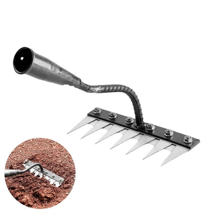 5/6/7/8 Garden Hoe Weeding Tool Digging Wild Vegetables Weeding Loosening Soil Agricultural Farm Tools Menggang Rake