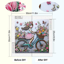 Load image into Gallery viewer, Ride a bike Shape Diamond Art Painting Kit for Adult Beginner,Crystal Diamond Dot Kit for Home Wall Decoration Giftos
