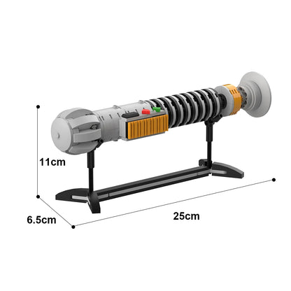 Luke Light Sword with Display Stand Building Set, Space Galaxy Wars Collection Display Building Model, Creative Present for Fans