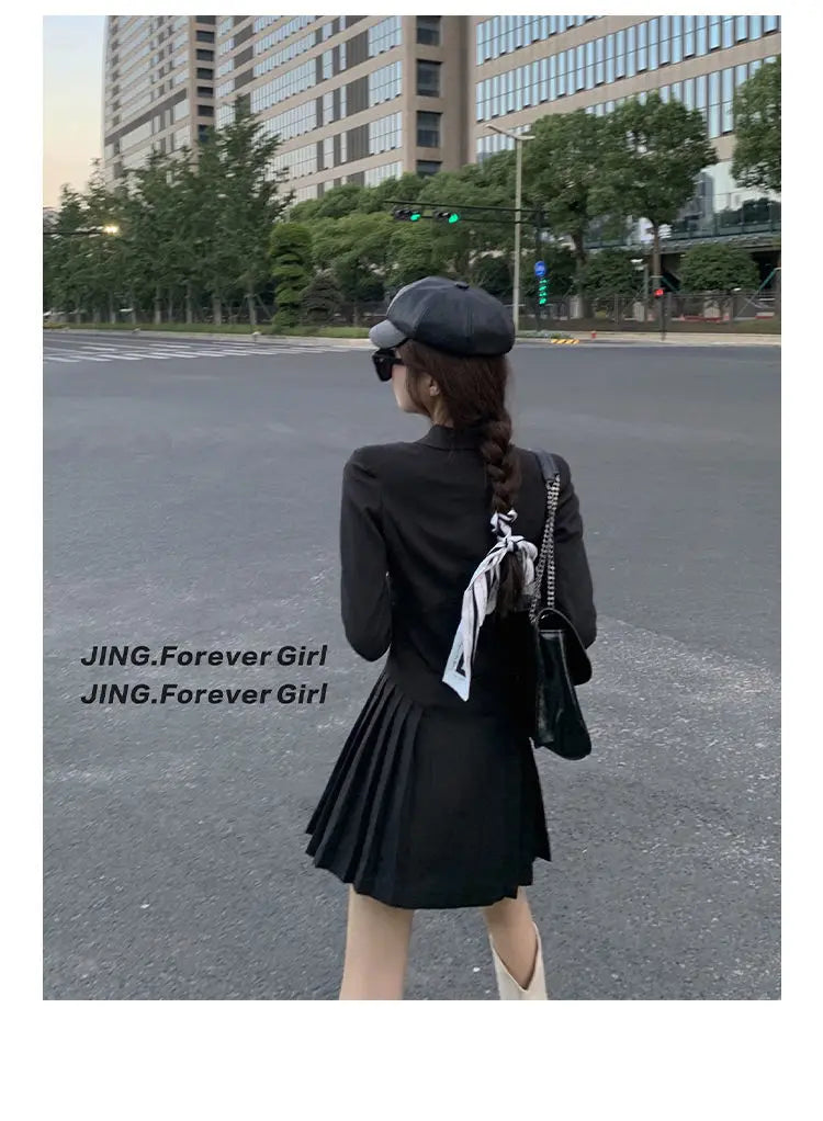 Women's Dress Blazer Clothing Chic and Elegant Pretty Female Dresses 2024 Formal Occasion Spring Retro Promotion Loose X Xxl Y2k