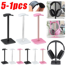 Load image into Gallery viewer, 5-1PCS Universal Headphone Stand Aluminuim Alloy Headset Holder for Gaming Earphone Desktop Headphones Support Holder

