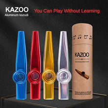 Load image into Gallery viewer, Lightweight Kazoo Aluminum Alloy Metal Fun Instrument Easy To Use for Music Lovers Professional Music Instrument Clarinete
