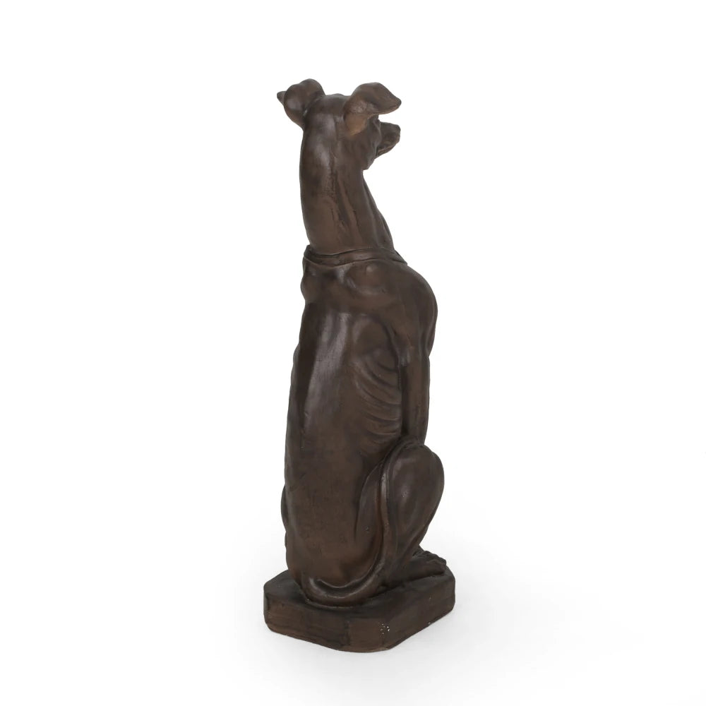 GREY HOUND DOG STATUE Used for Gardens Landscaping Terraces and Lawns Creating A Peaceful Oasis in Outdoor Living Spaces