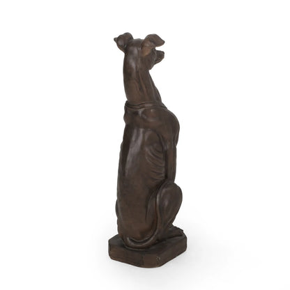 GREY HOUND DOG STATUE Used for Gardens Landscaping Terraces and Lawns Creating A Peaceful Oasis in Outdoor Living Spaces