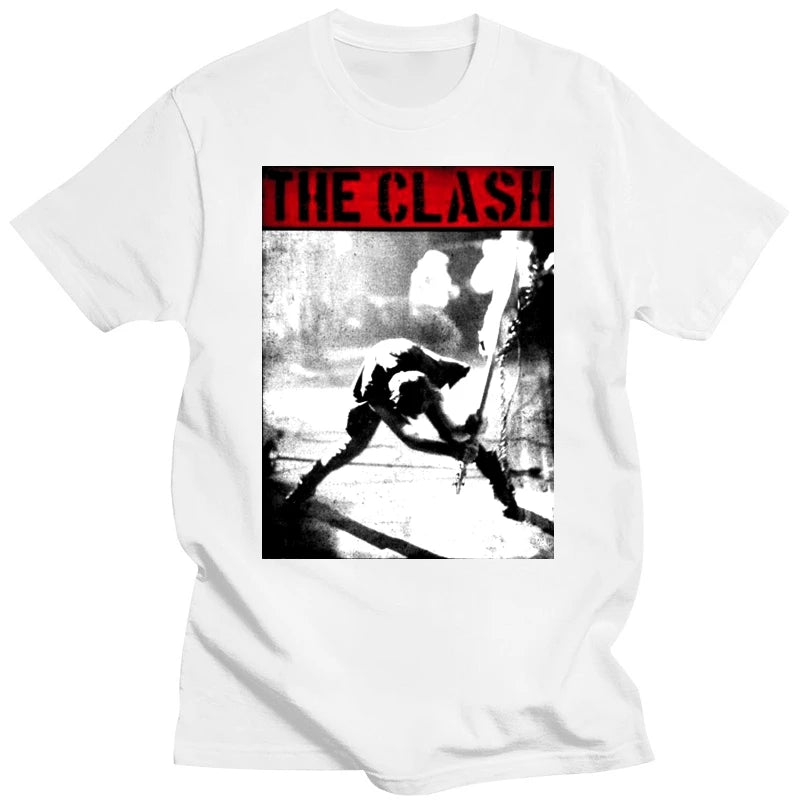 t shirt fashion shirt cheap men t-shirt Men's Clash The Smashing Guitar Lightweight T-Shirt Printed T-shirt