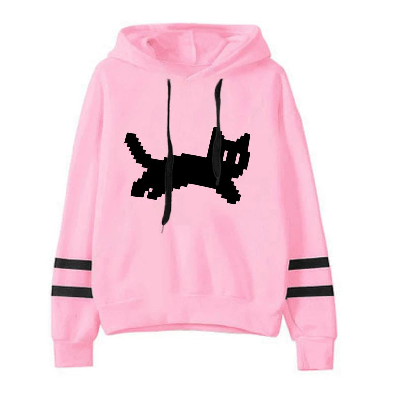 Woman Clothing Hot Sale Daily Womens Sweatshirts Fashion Pullovers Versatile Hoodies Stripe Jogging Casual Printing Sports Style