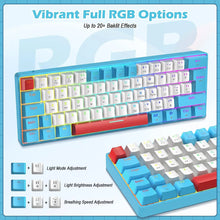 Load image into Gallery viewer, 60% Mechanical Keyboard and Mouse Combo + Tray USB C Cable, RGB LED Backlit Keyboard, Red Switches, 6400 DPI Programmable Mouse

