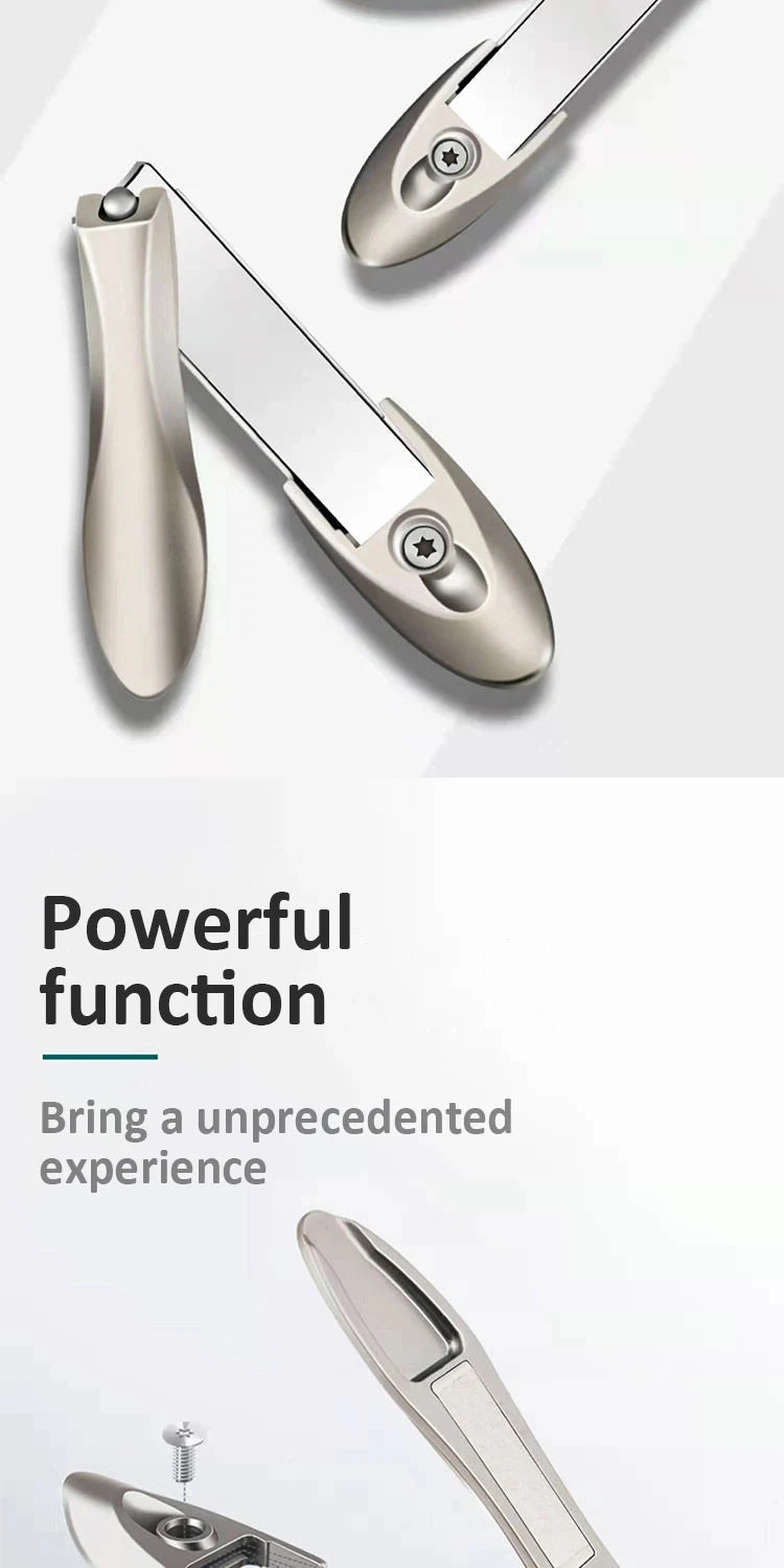 Nail Clippers Stainless Steel Anti Splash Fingernail Cutter Manicure Tools Bionics Design Nail Trimmer Pedicure Scissor