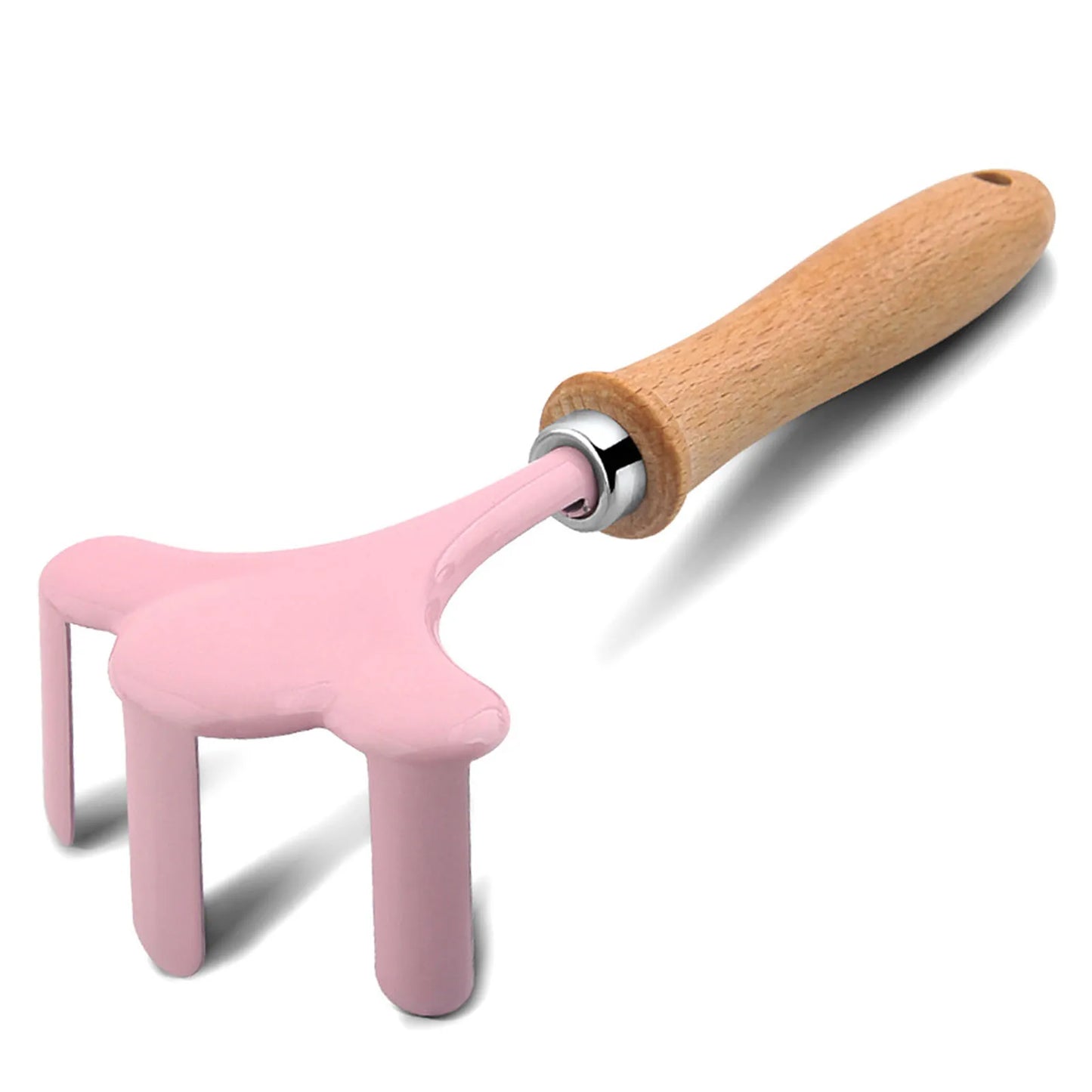 Little Gardener Tool Set Colorful  Safe Tools with Wood Hand Shovel Rake Fork Set Gardening Gifts for Kids Girls