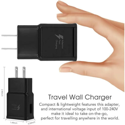 Samsung Adaptive Fast Charging USB Wall Charger Adapter for Samsung Galaxy , LG Quick Charge, Android Phone Travel Plug -2 Pack