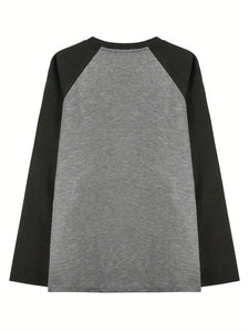 Women's Clothing Tops O-Neck Long Sleeve Thick Office Lady Commuter Autumn Winter Casual Printed All-match T-shirt