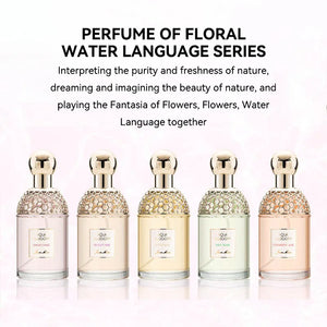 Original brand perfume Flower Language Women's perfume has a fresh, natural and long-lasting floral and fruity scent.