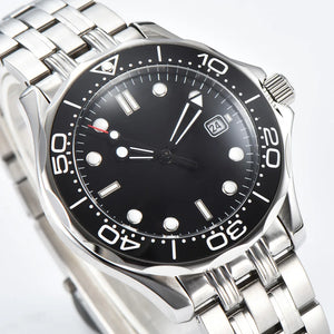 Men's Watch, 8215 Automatic Movement, Men's Mechanical Wristwatch, Stainless Steel Water Resistant Bracelet