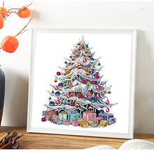 Load image into Gallery viewer, 5D Christmas Tree Pattern DIY "Diamond Painting Set, partially inlaid with irregular diamonds, home decoration artwork. New Diam
