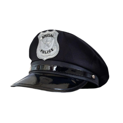 Kids Police Hat Toy Decorative Police Cop Fancy Dress up for Birthday Gifts