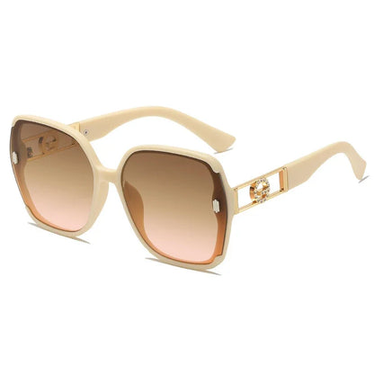 Sunglasses for Women High-end UV Resistant Sunglasses Large Frame Round Face Slim Sunscreen Sunglasses Fashion Accessories 2025