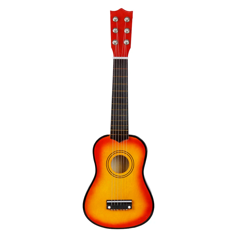 Basswood Guitar Ukulele 6 Strings Musical Instruments Kids Playing Educational Toys Gift for Beginner Music Lover