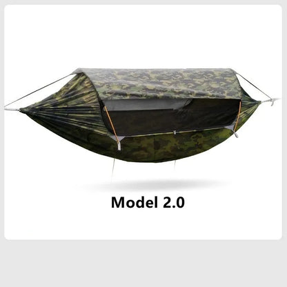 Travel Hammock, outdoor anti rollover, sun shading and anti mosquito, single or double person with mosquito ne