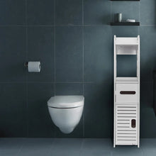 Load image into Gallery viewer, Bathroom Storage Shelf Drawer Multi Compartment Organizer Water Proof Anti Decay Anti Rot Environmental Friendly White
