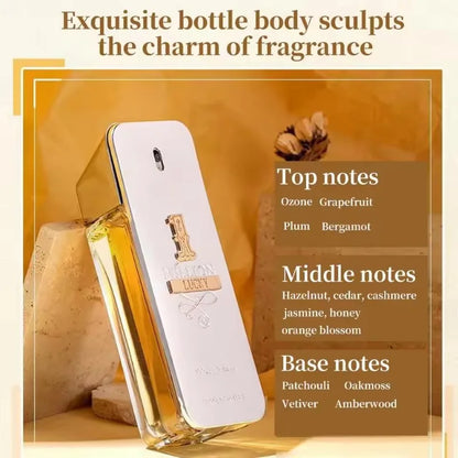3ML/100ML Original Million Gold Hombre Perfume Lasting Luxury Perfumes for Men Strong Spicy Pheromone Cologne Body Spray Cologne