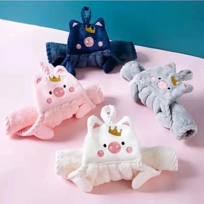 Cute Hand Towels Kitchen Bathroom Hand Towel Super Absorbent Microfiber Kitchen Towel High-efficiency Tableware Cleaning Towel