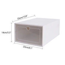 Load image into Gallery viewer, Shoe Boxes Clear Plastic Stackable, 20 Pack Premium Shoe Organizer Storage Foldable Sneaker Shoe Rack Containers
