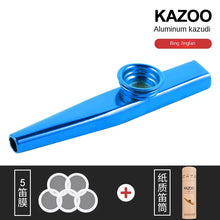 Load image into Gallery viewer, Lightweight Kazoo Aluminum Alloy Metal Fun Instrument Easy To Use for Music Lovers Professional Music Instrument Clarinete
